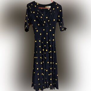 Unique Vintage Dolores Polka Dot Dress